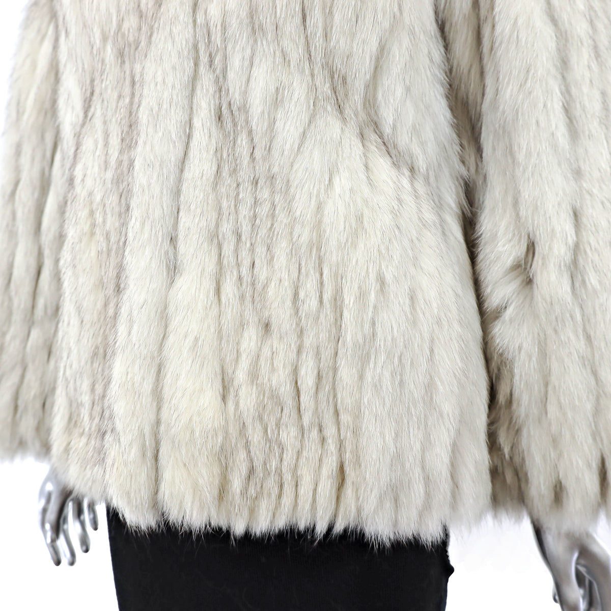White Fox Jacket- Size S