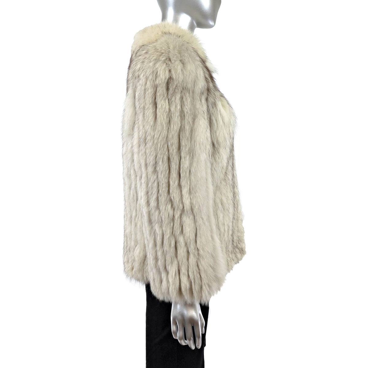 White Fox Jacket- Size S