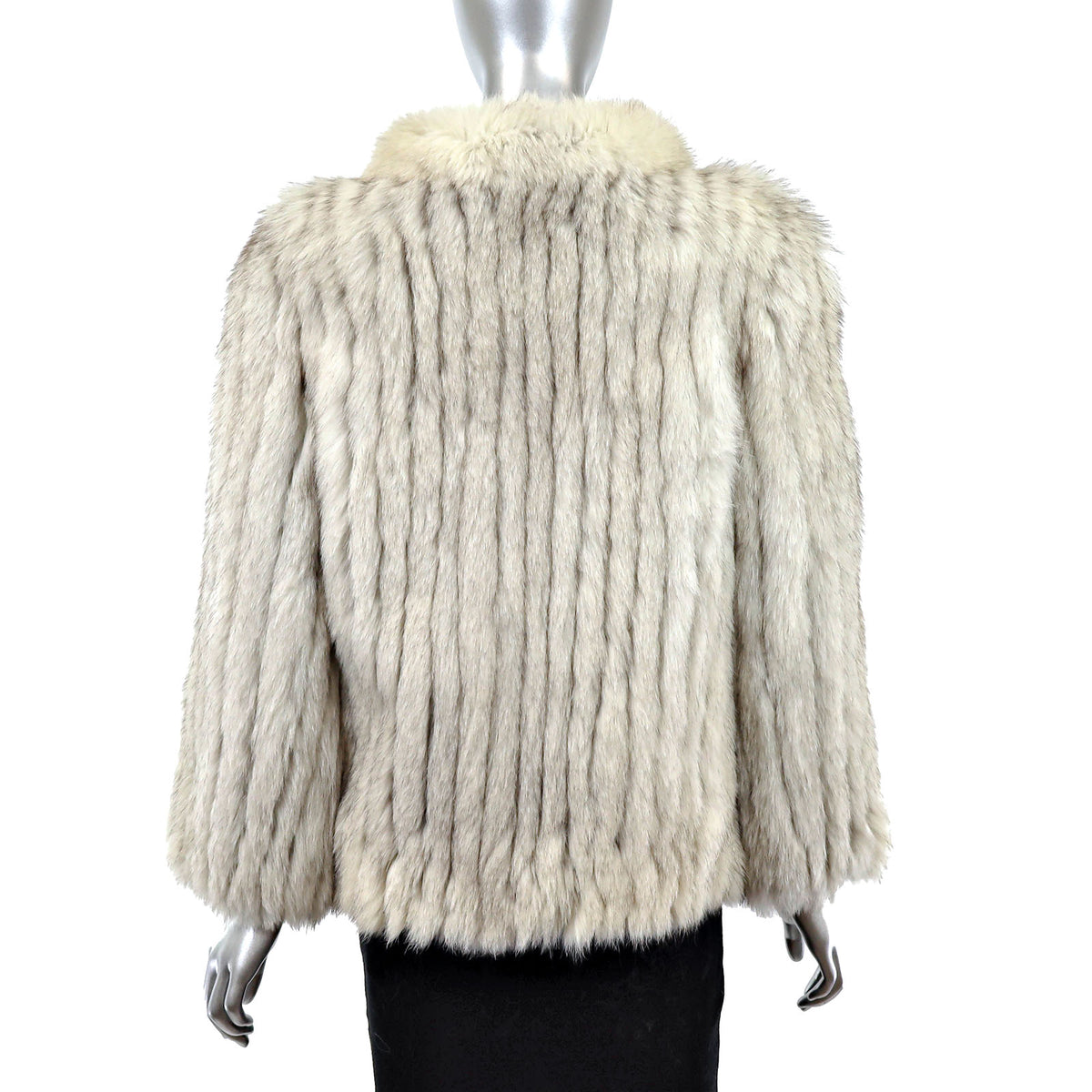 White Fox Jacket- Size S