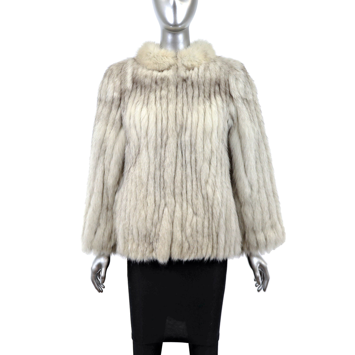 White Fox Jacket- Size S