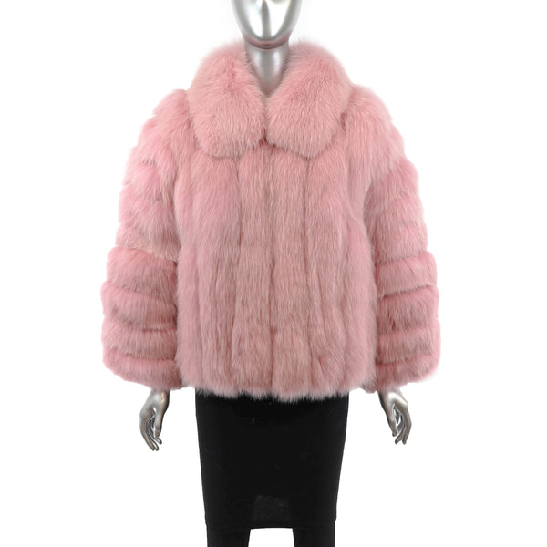 Pink Fox Jacket- Size M