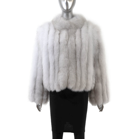 White Fox Jacket- Size L