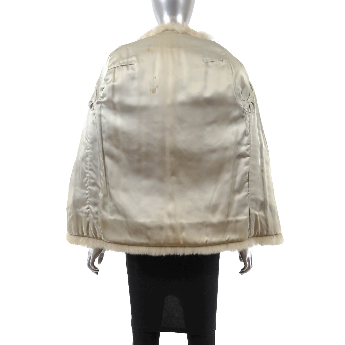 Fox Jacket with Leather Insert- Size S