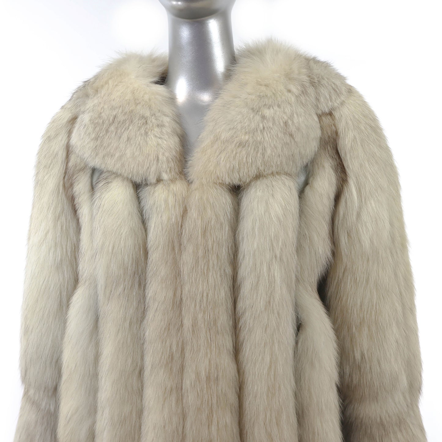 Fox Jacket with Leather Insert- Size S