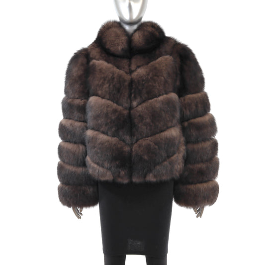 Brown Fox Jacket- Size M