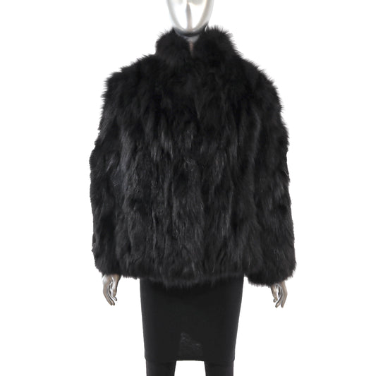 Black Fox Jacket- Size S