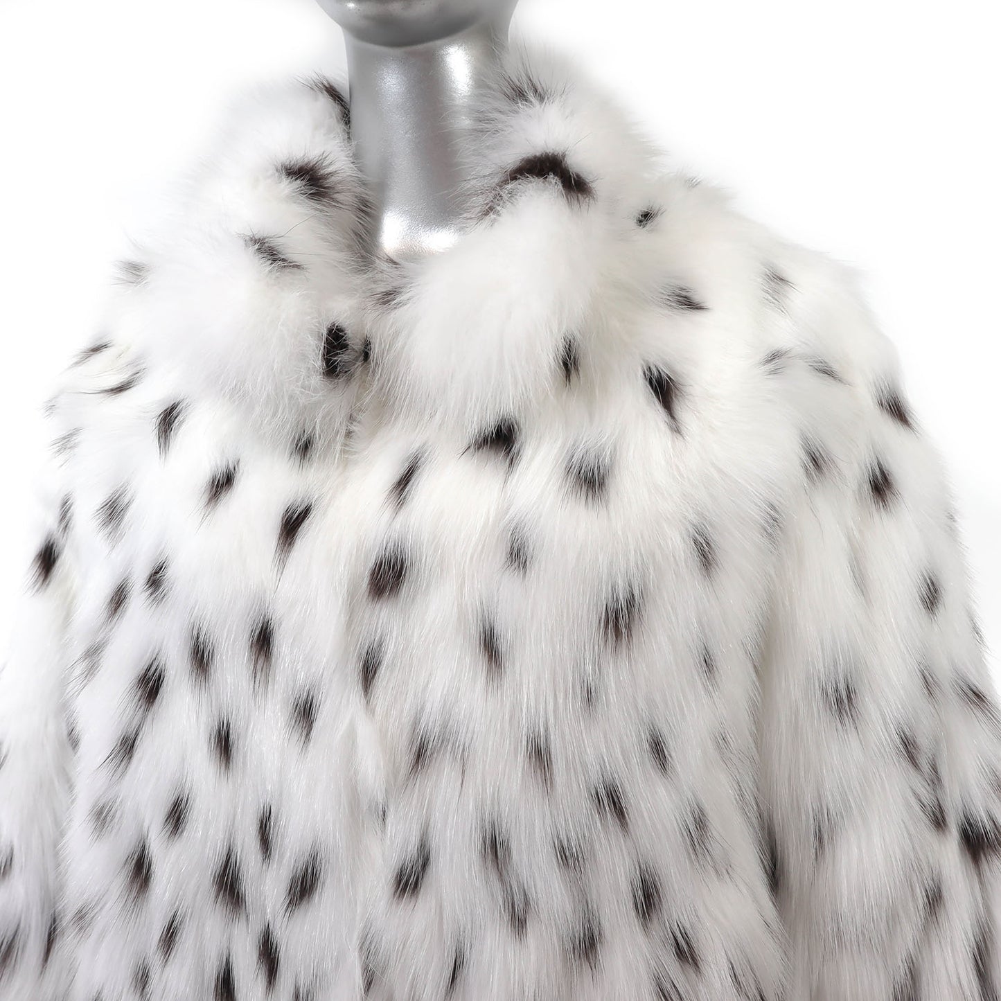 White Spotted Fox Jacket- Size M