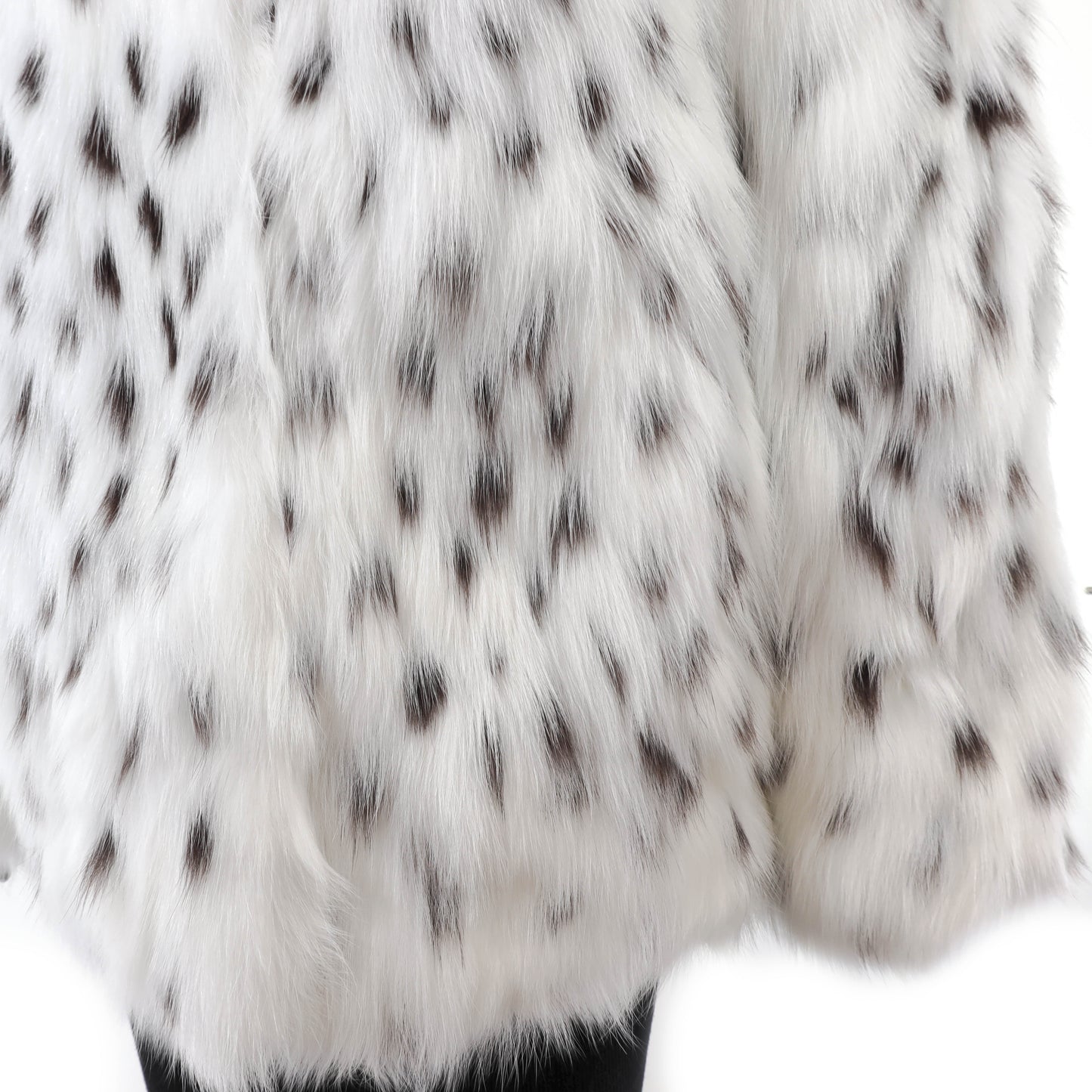 White Spotted Fox Jacket- Size M