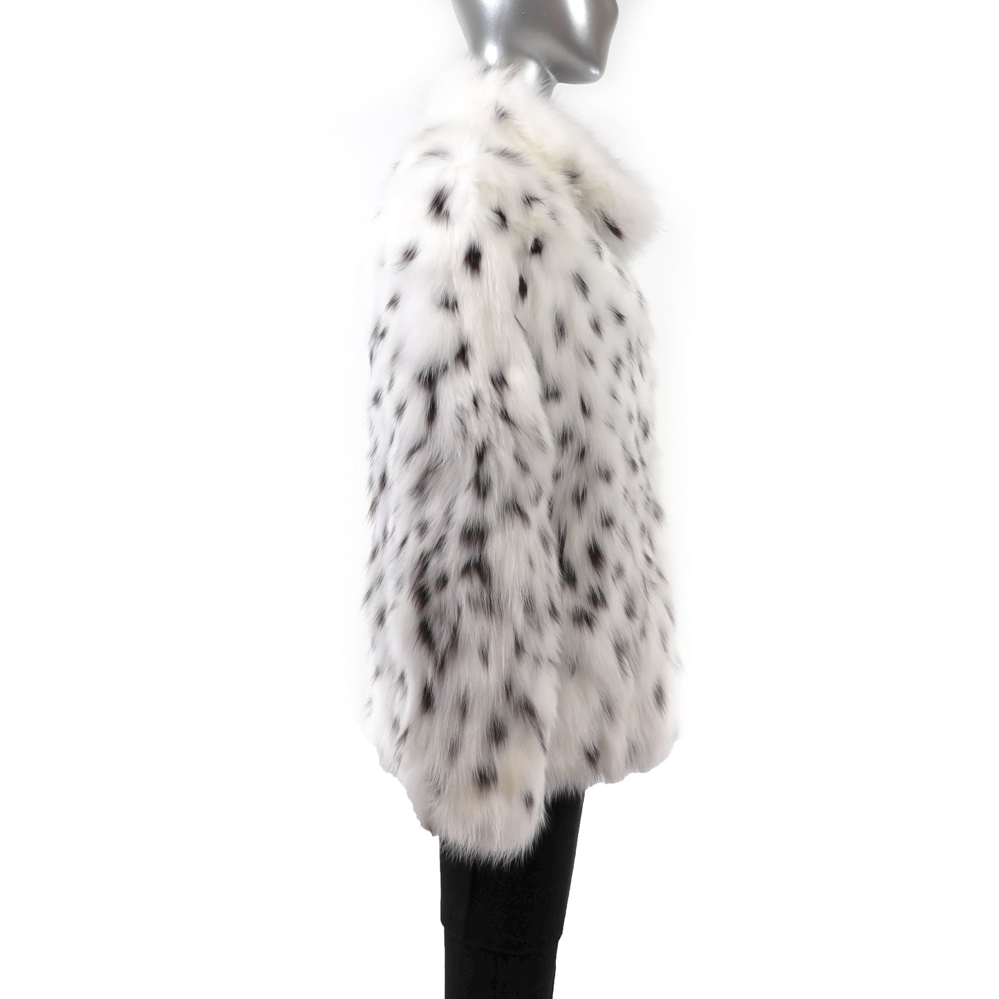 White Spotted Fox Jacket- Size M