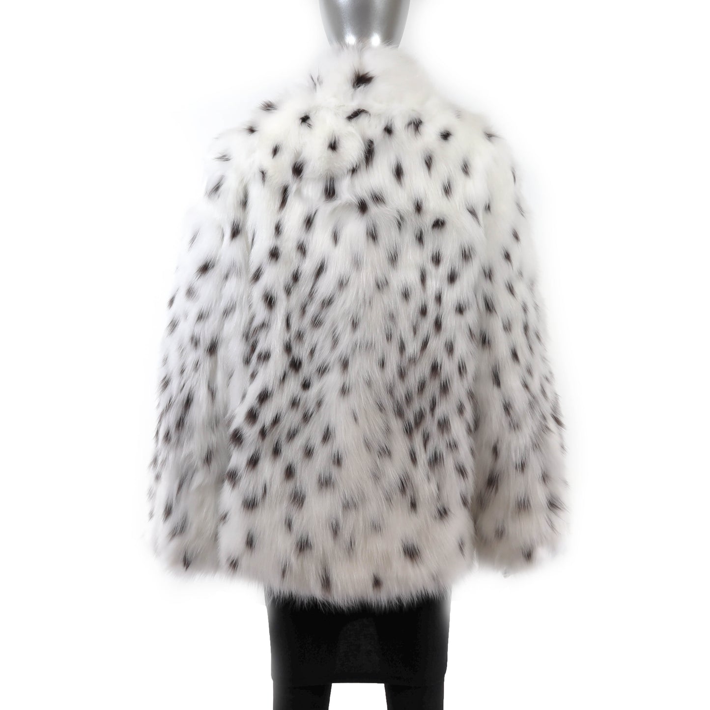White Spotted Fox Jacket- Size M