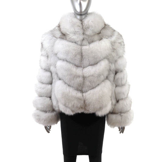 White Fox Jacket- Size XL