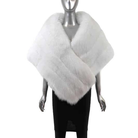 White Fox Stole- Size L