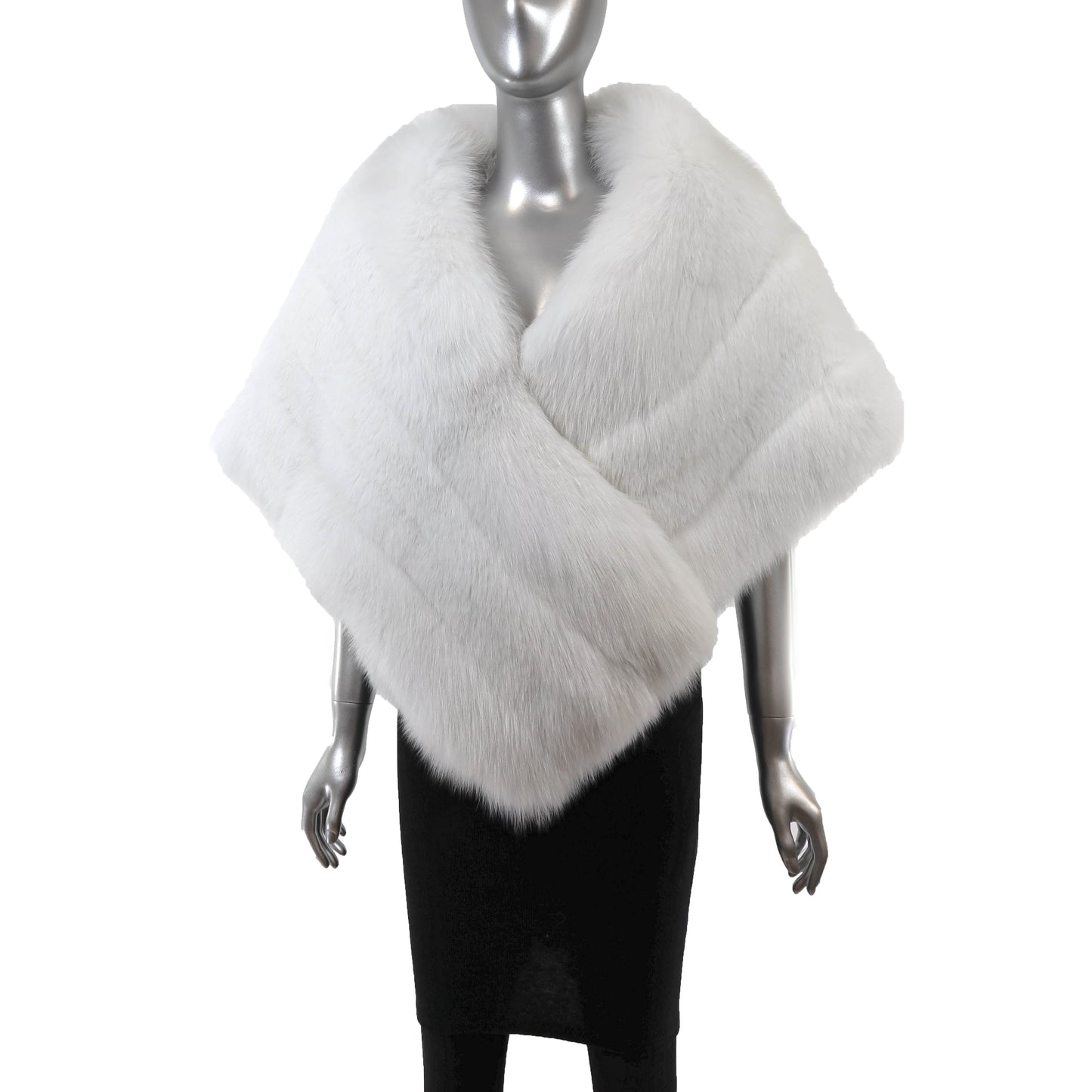 White Fox Stole- Size L