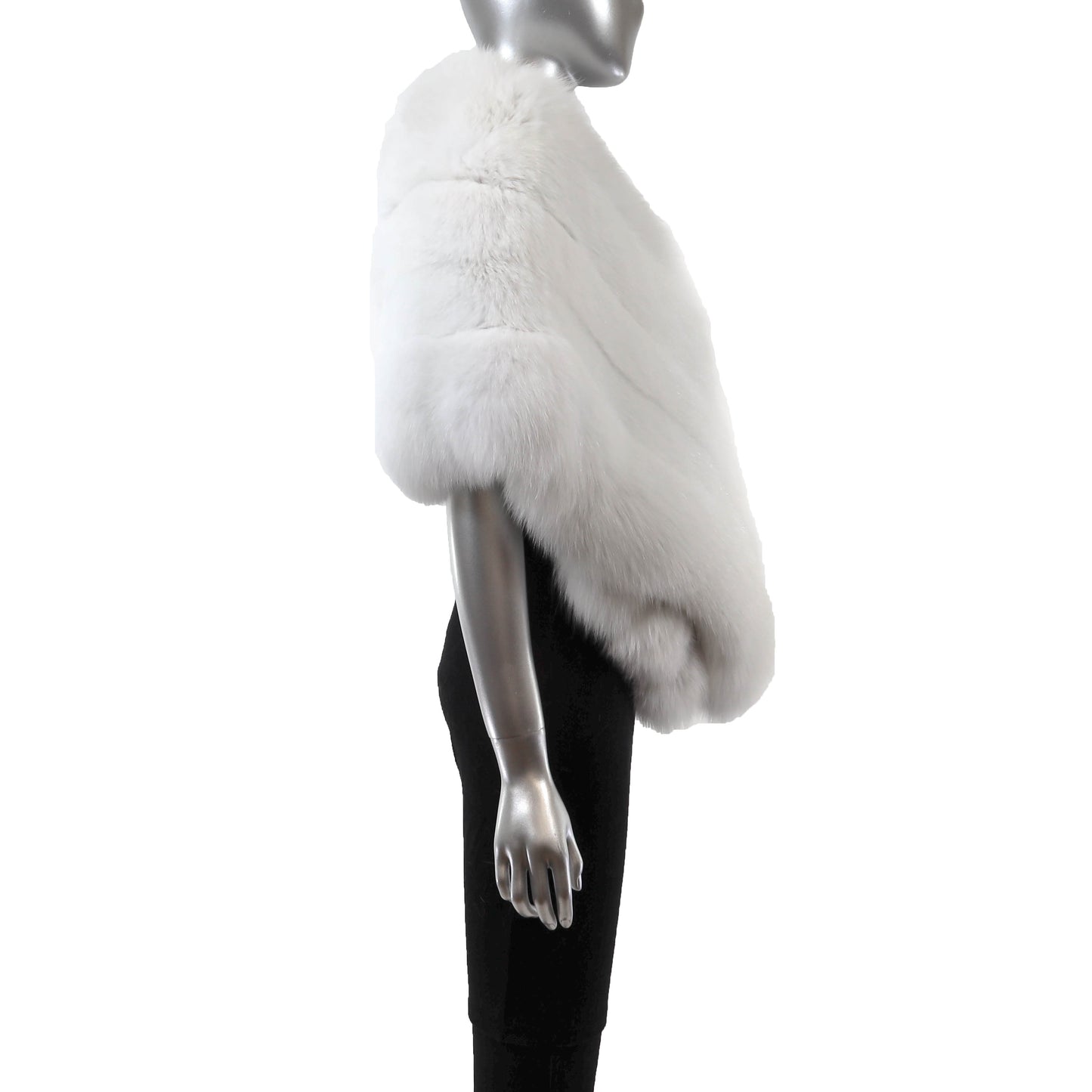 White Fox Stole- Size L
