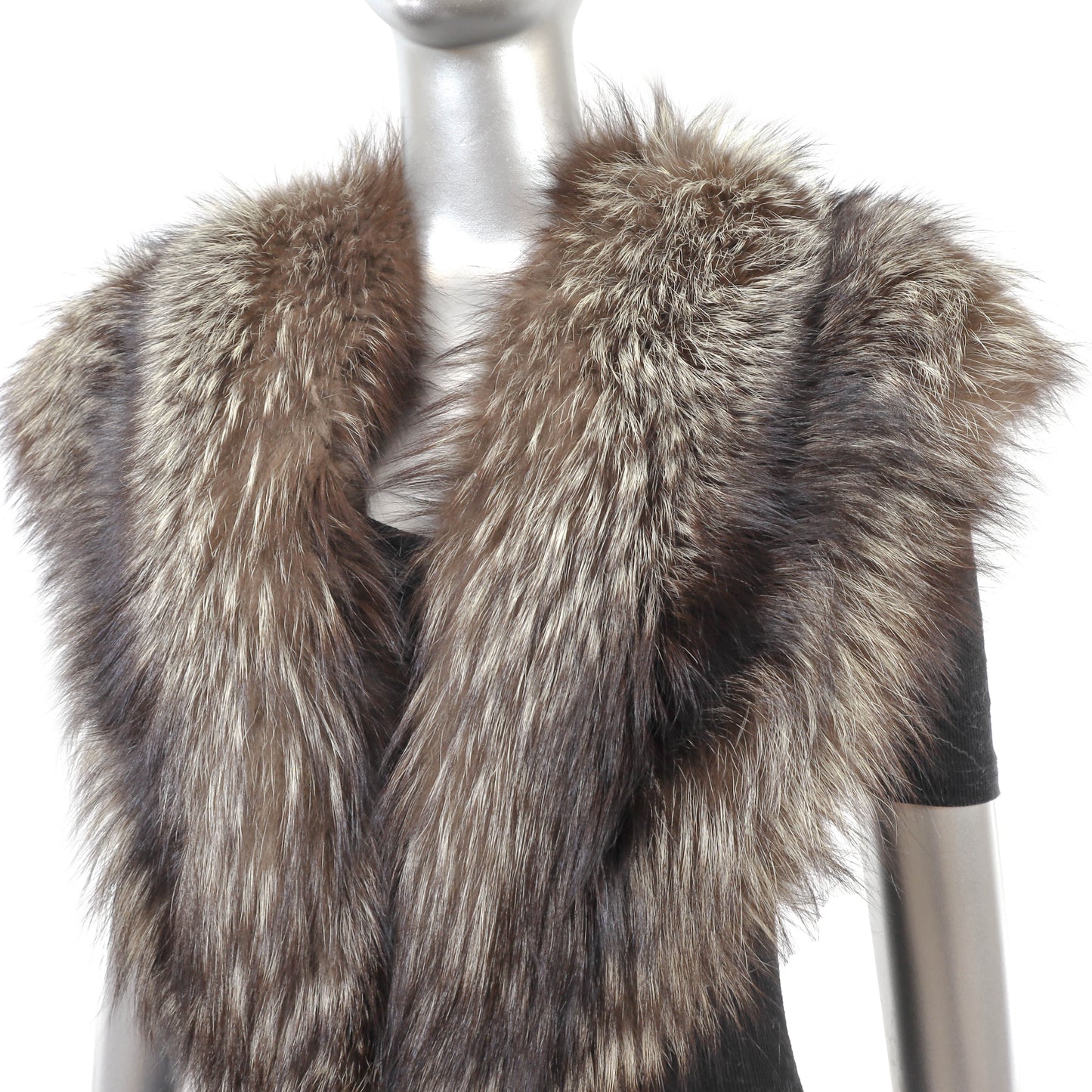 Silver Fox Stole- Size Free