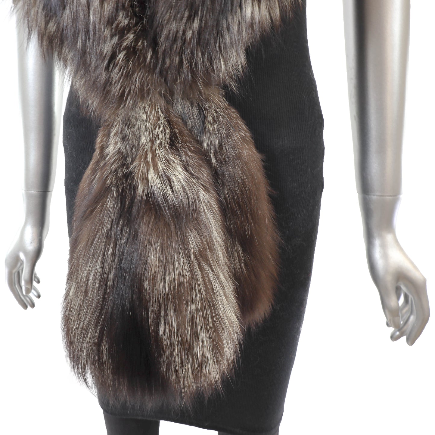 Silver Fox Stole- Size Free