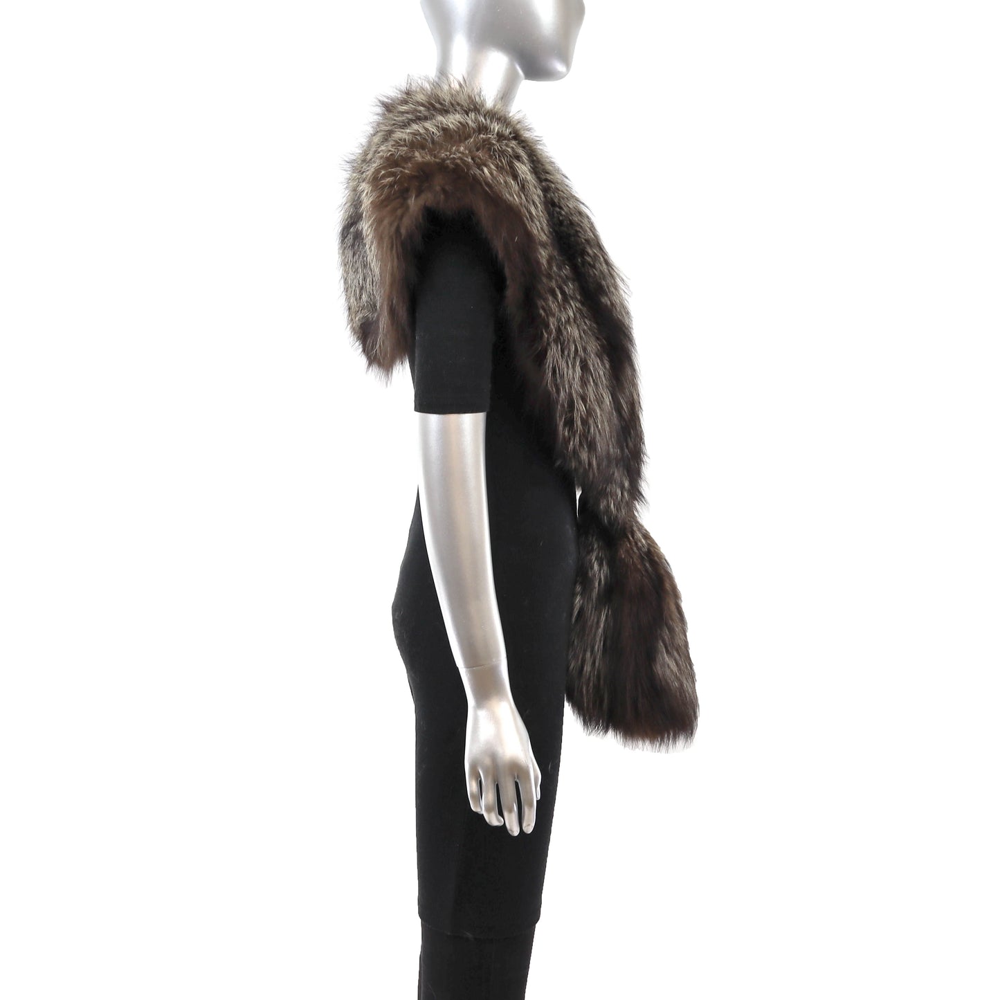 Silver Fox Stole- Size Free