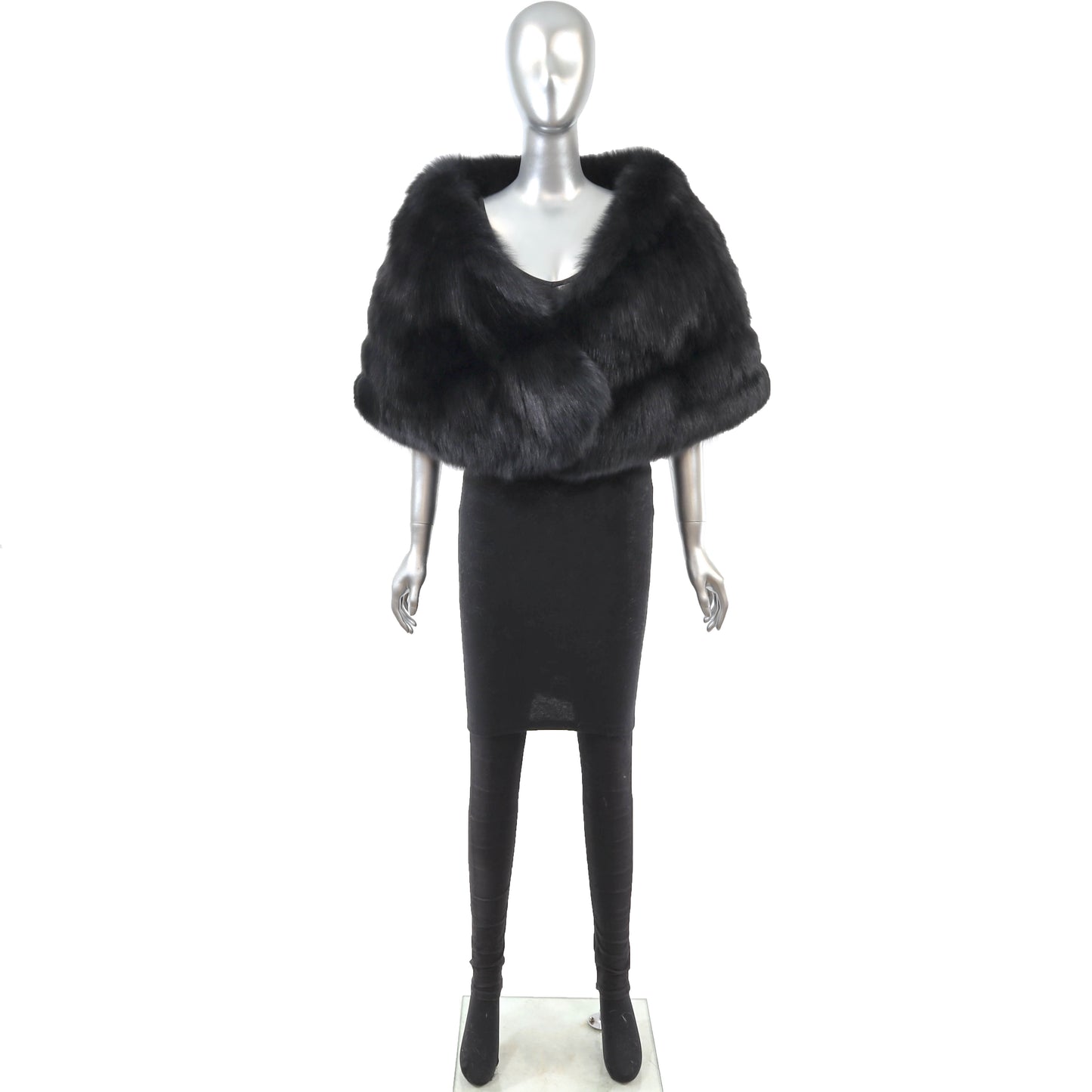Black Fox Stole- Size M