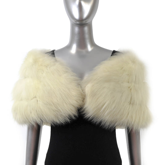 White Fox Stole- Size S