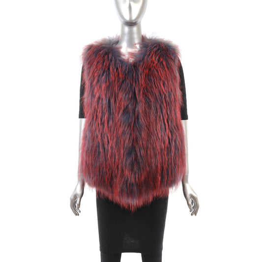 Knitted Fox Vest- Size M