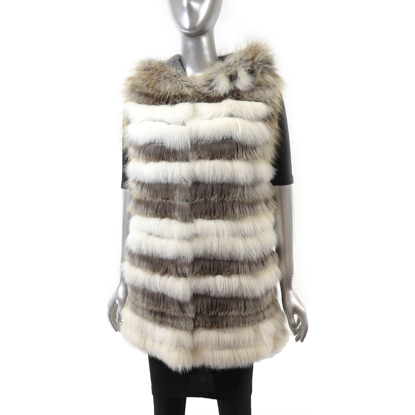Hooded Fox Vest- Size M