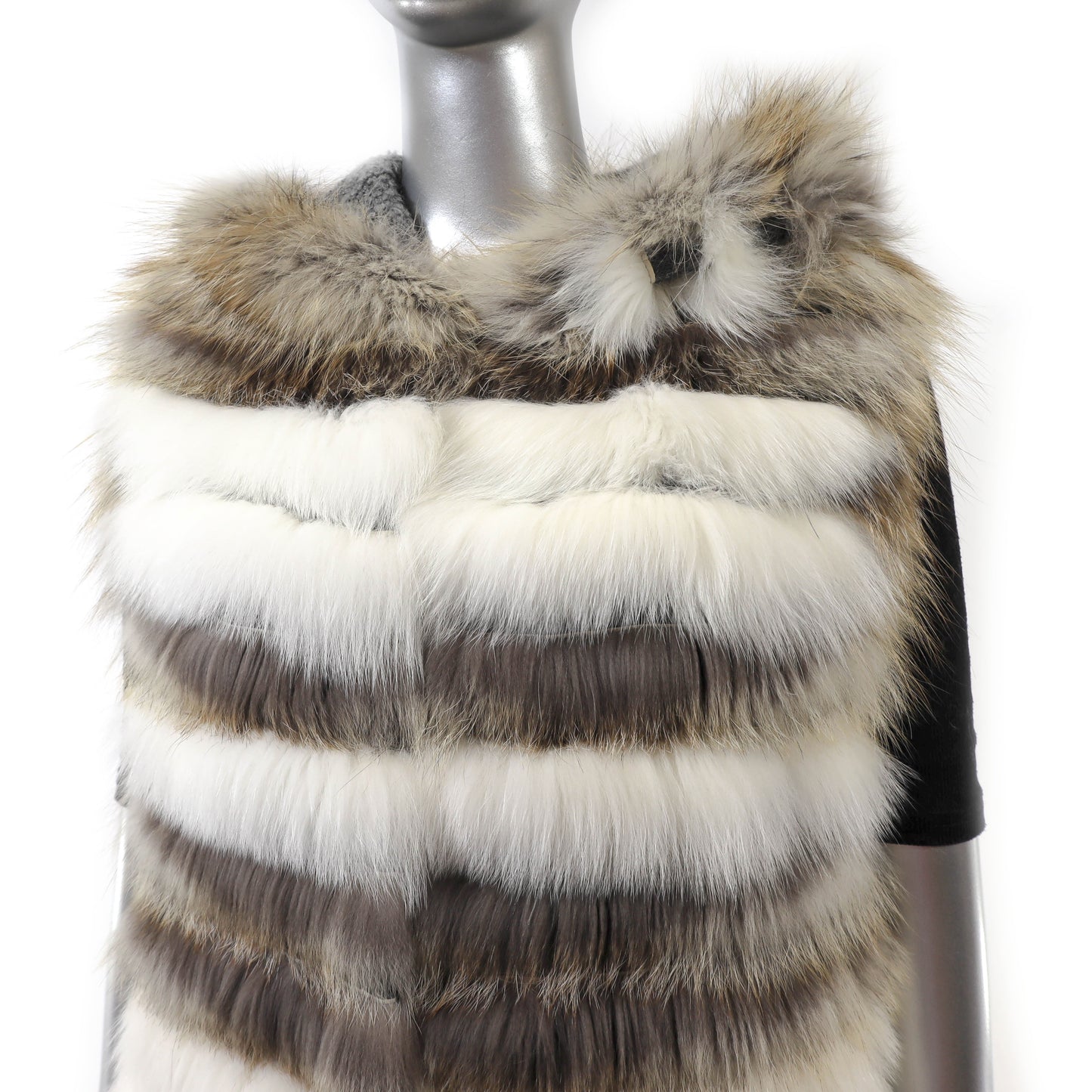 Hooded Fox Vest- Size M
