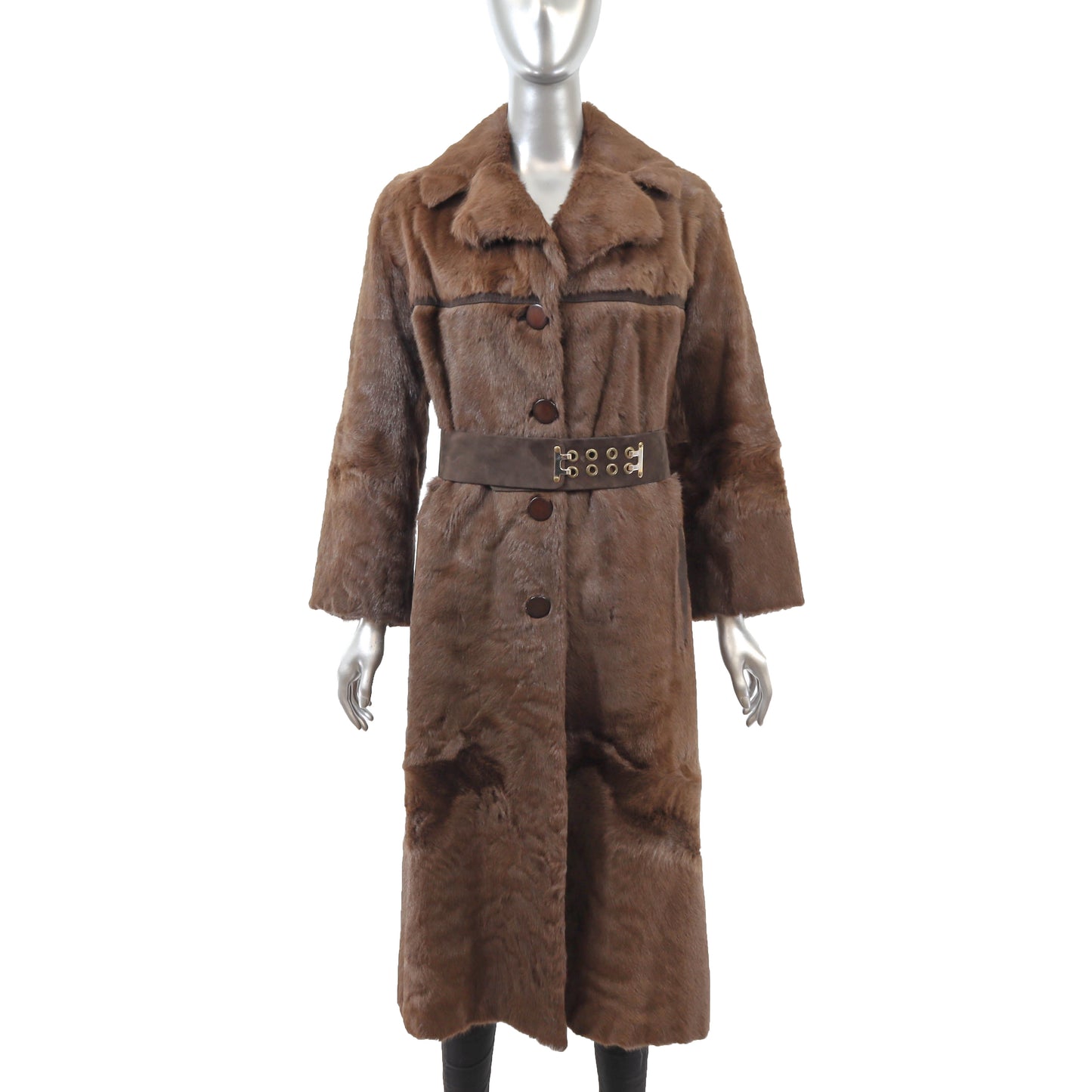 Brown Goat Coat- Size S