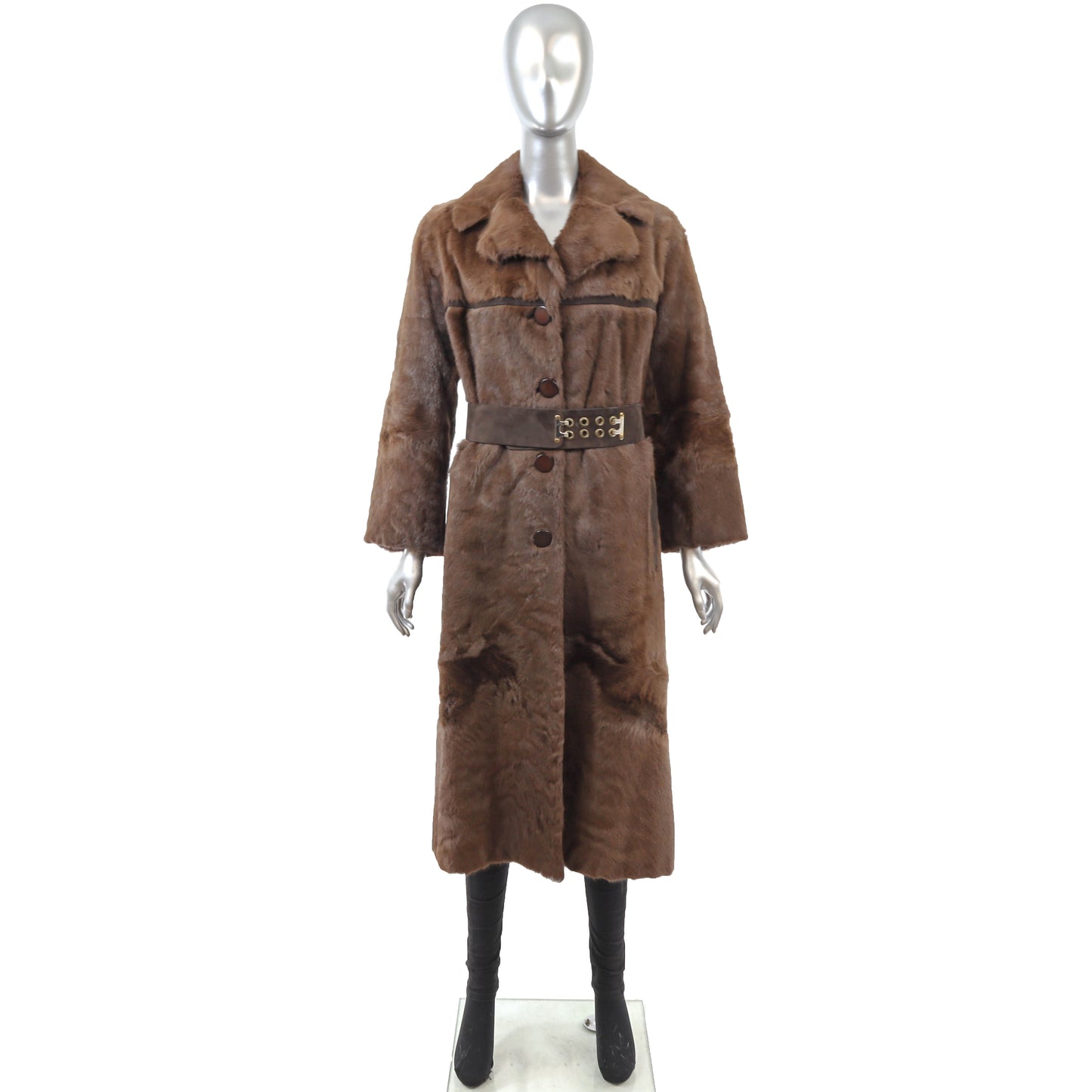Brown Goat Coat- Size S