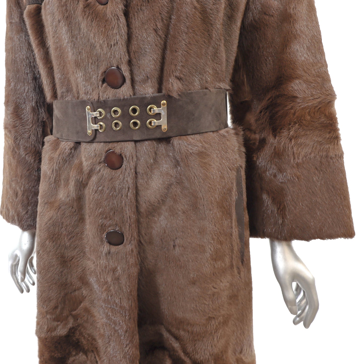 Brown Goat Coat- Size S