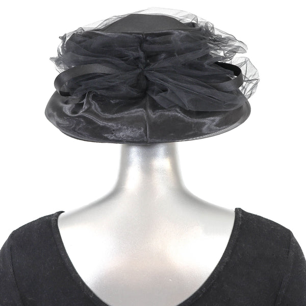 Brim Hat with a Flower- One Size