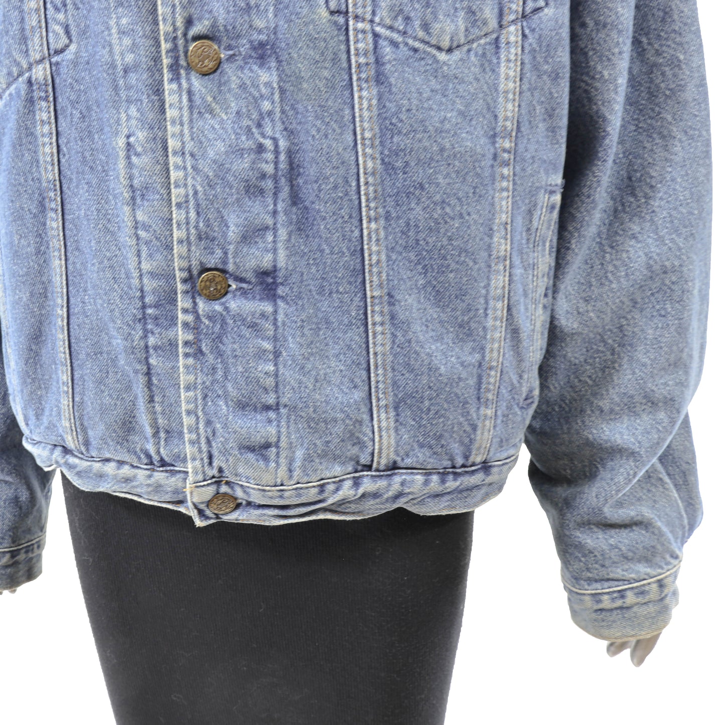 Jean Jacket with Mink Lining- Size S
