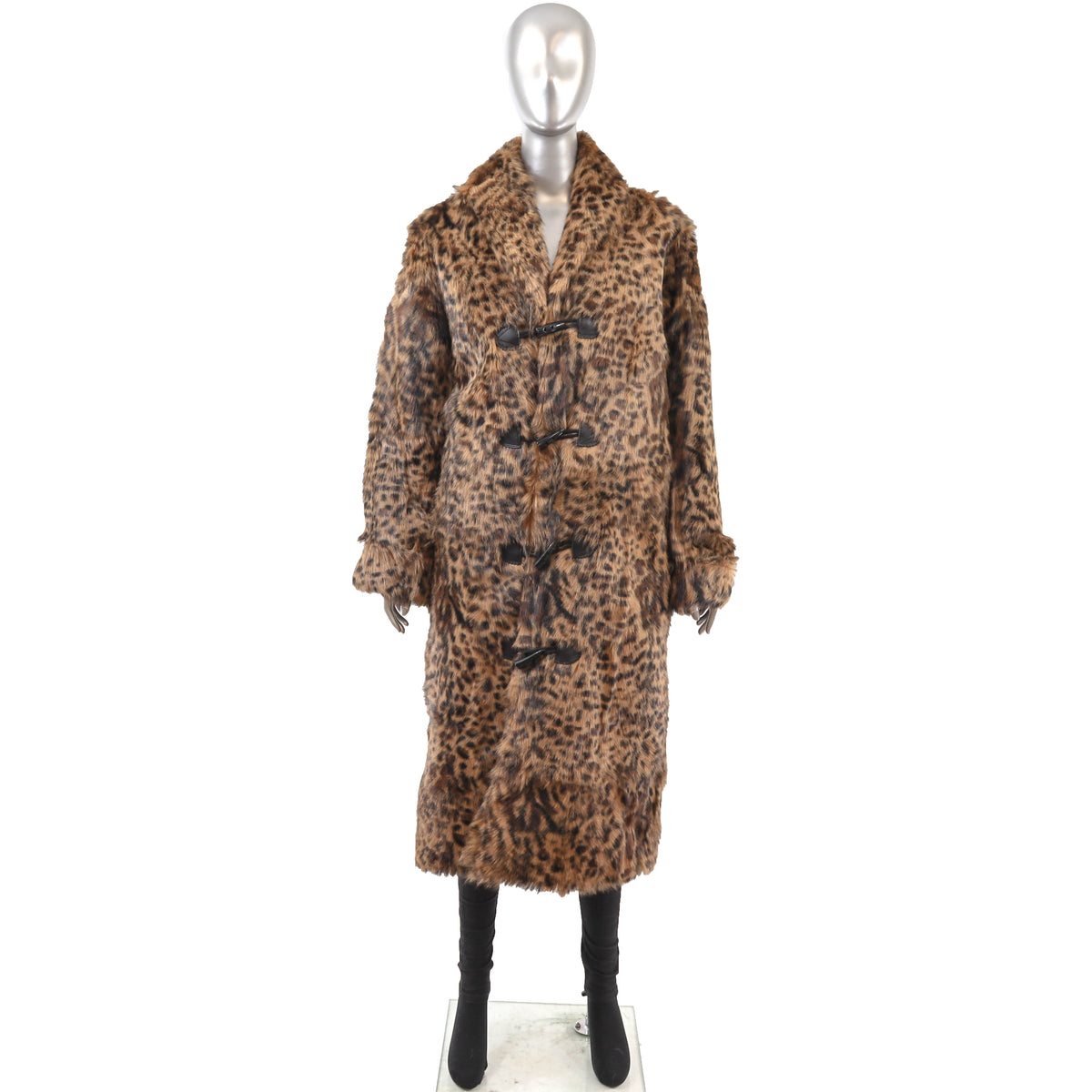 Animal Printed Lamb Coat- Size M