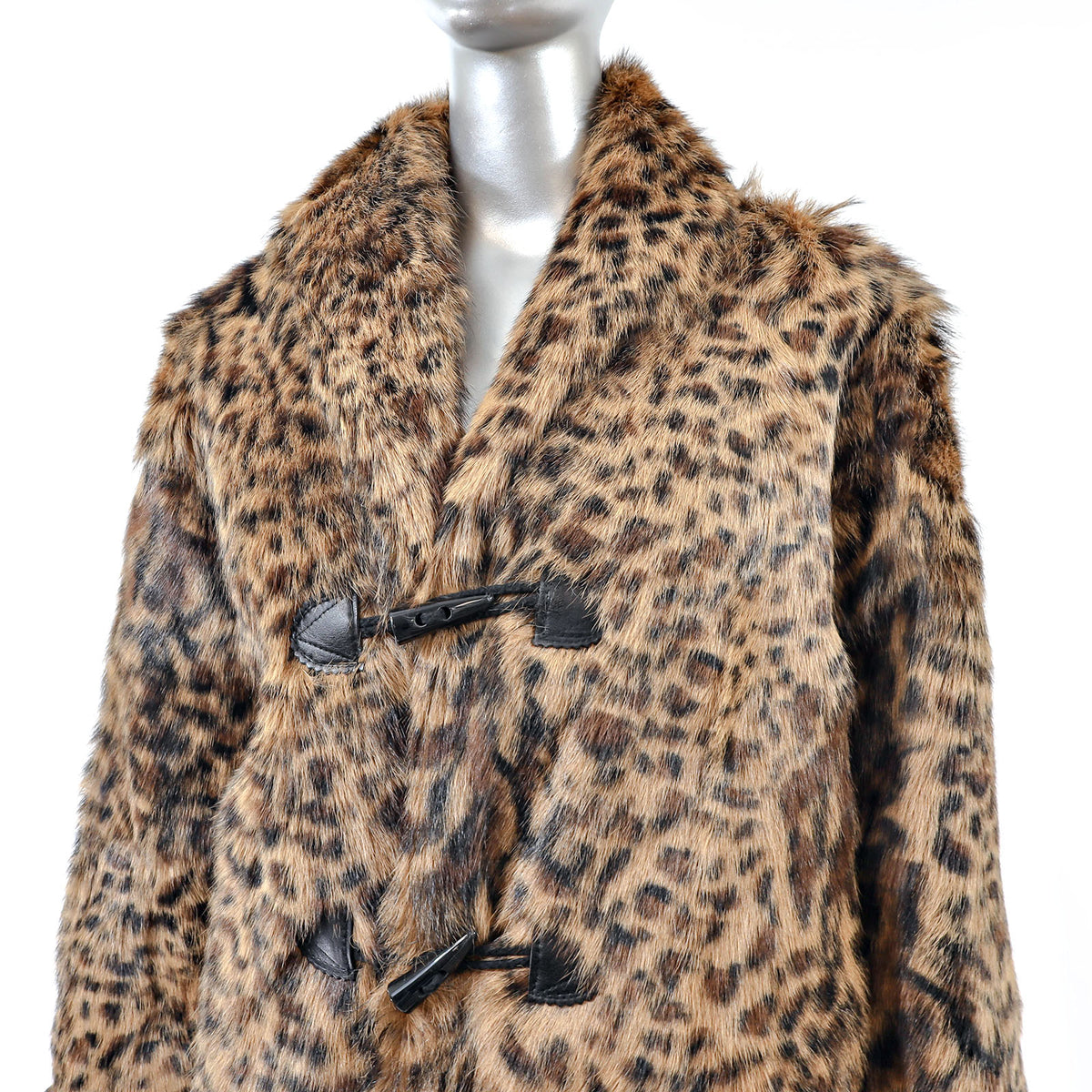 Animal Printed Lamb Coat- Size M