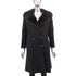 Rosendorf/ Evans Lamb Coat with Mink Collar- Size S