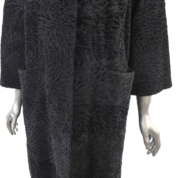 Lamb Coat with Mink Collar- Size L