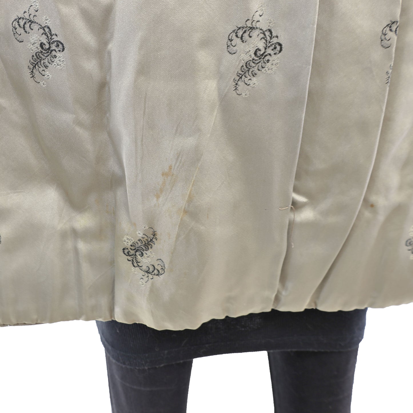 Lamb Coat with Mink Collar- Size M