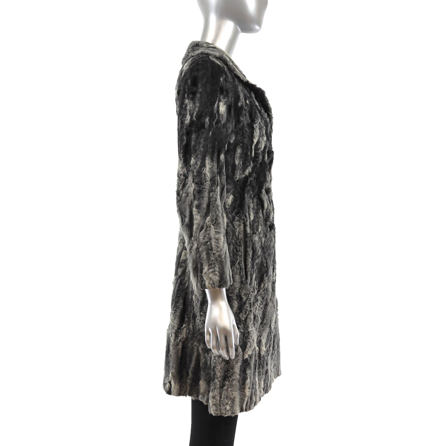 Grey Lamb Coat- Size S
