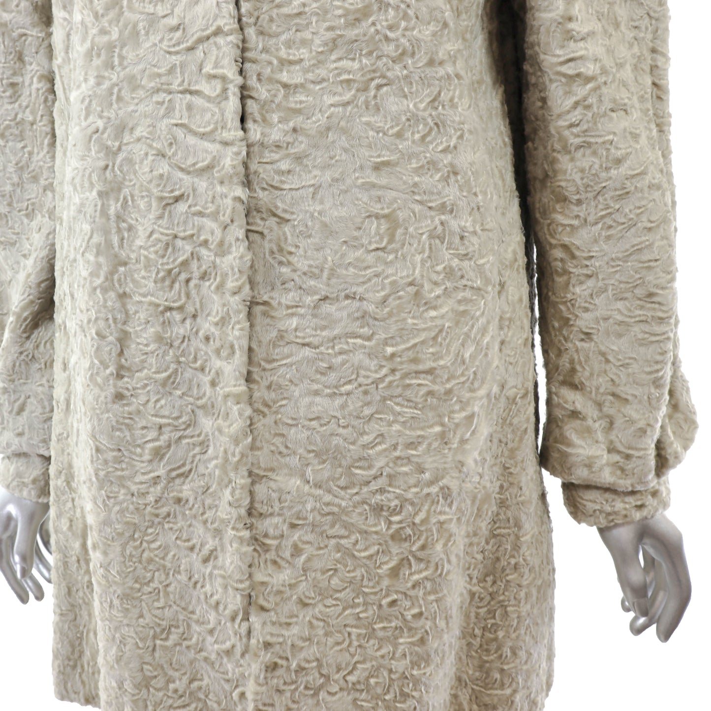 Beige Lamb 3/4 Coat- Size S