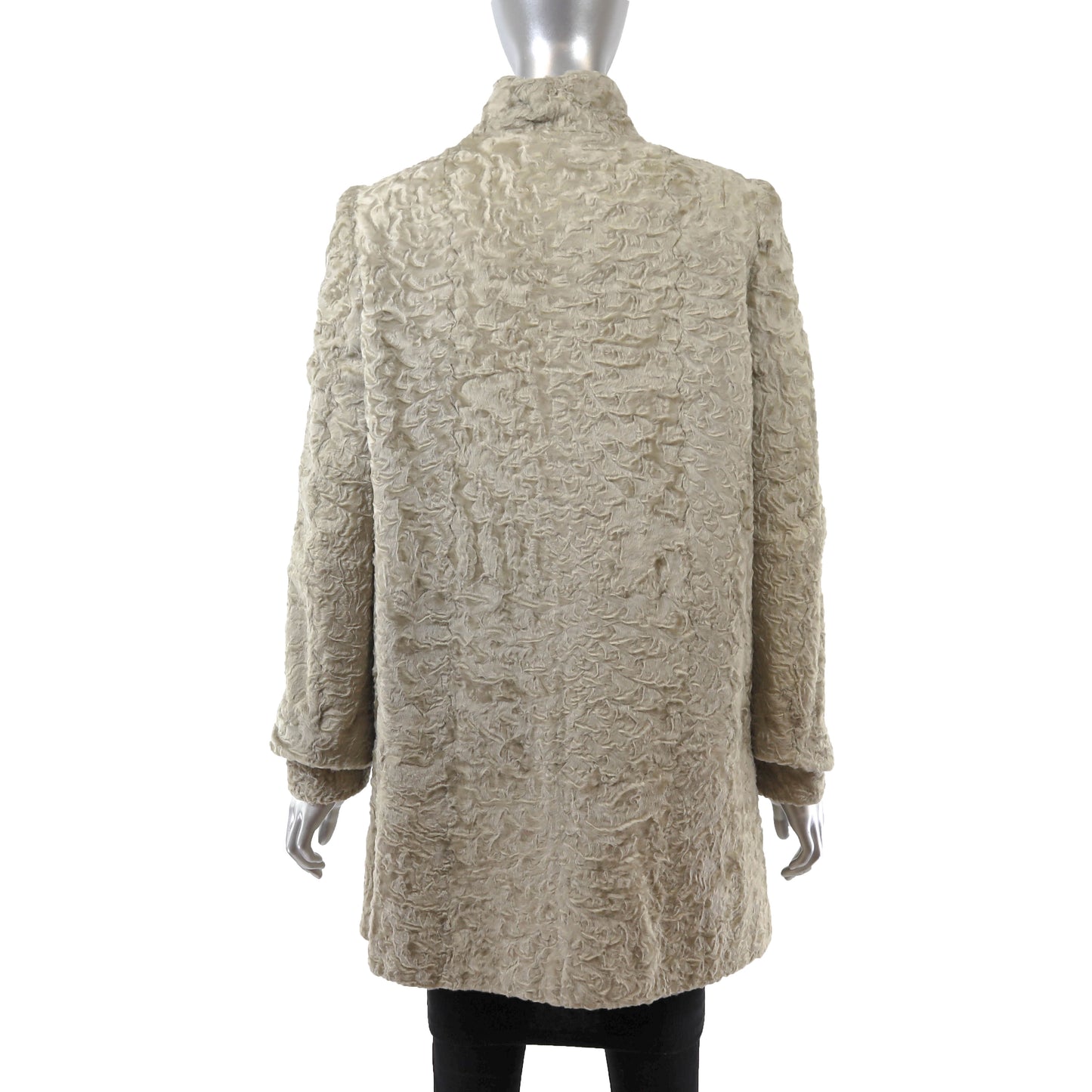 Beige Lamb 3/4 Coat- Size S