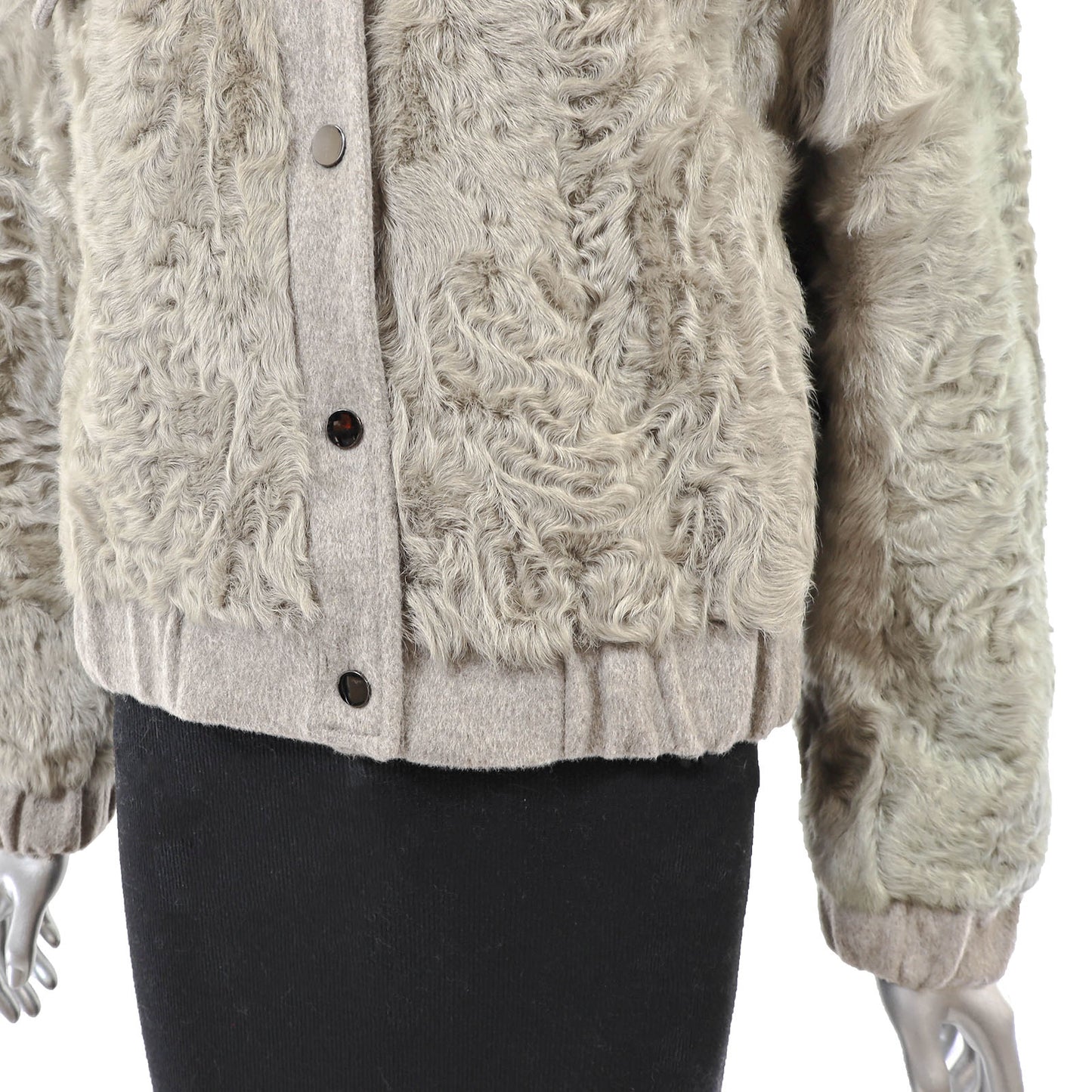 Grey Lamb Jacket- Size S
