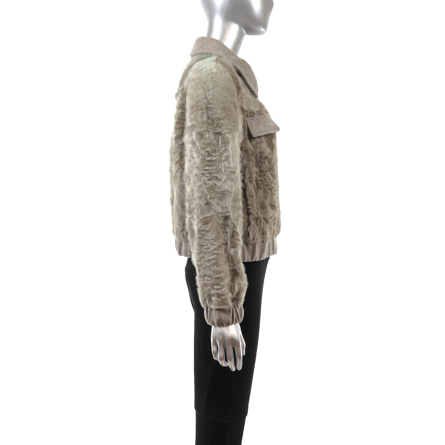 Grey Lamb Jacket- Size S