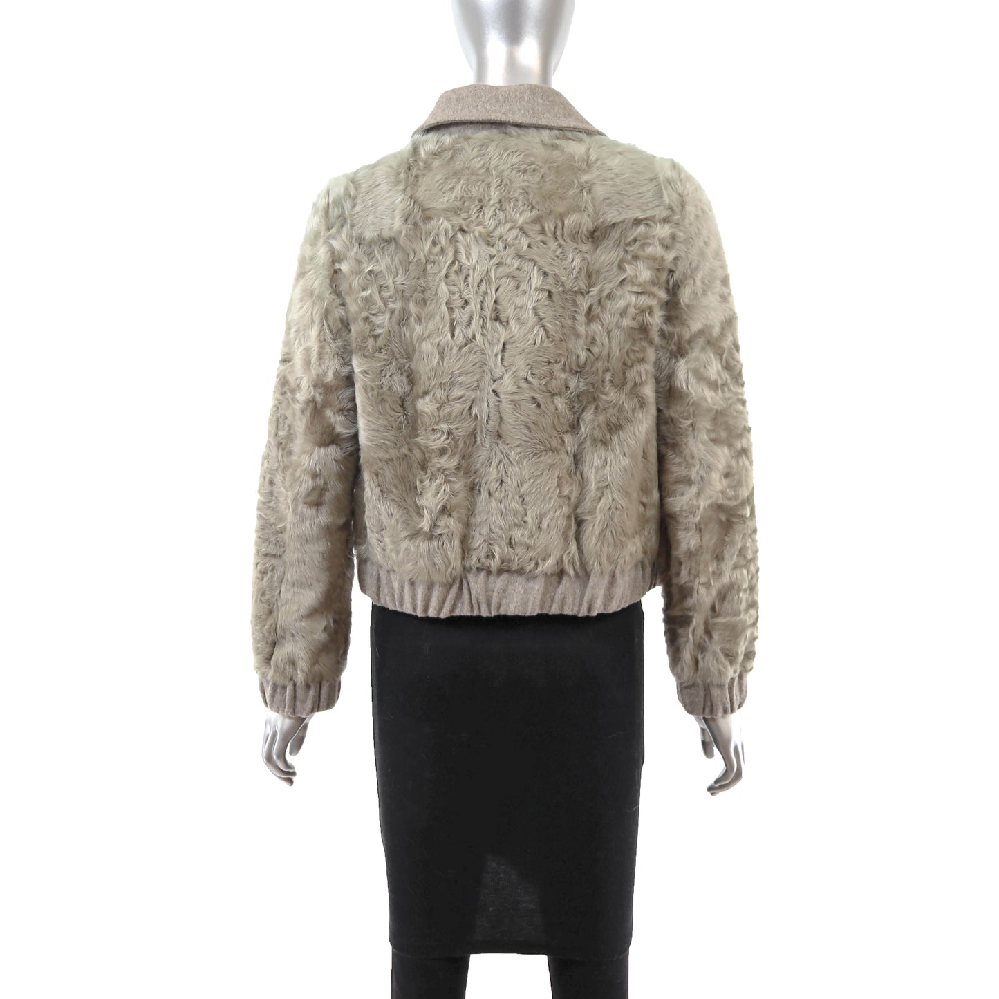 Grey Lamb Jacket- Size S