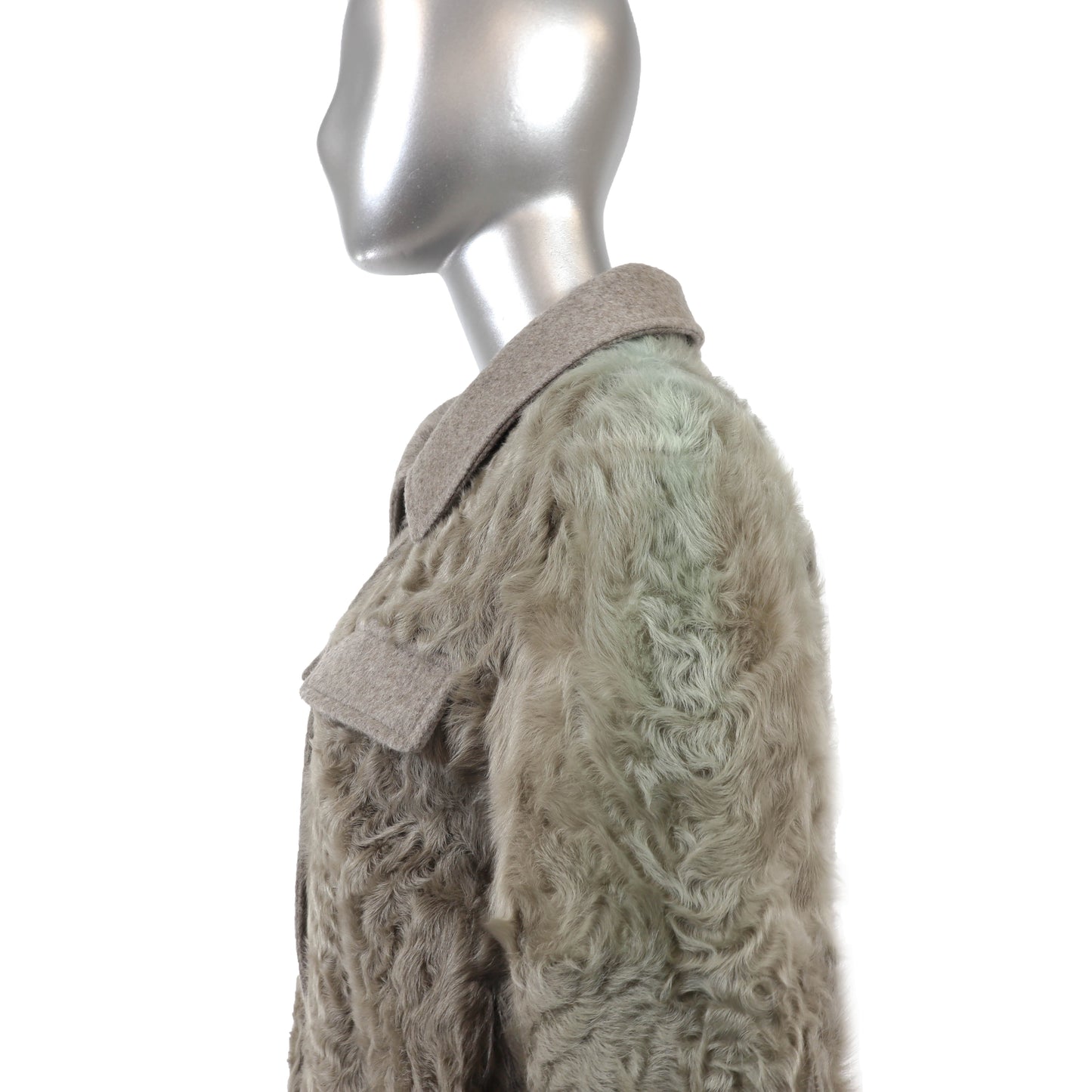 Grey Lamb Jacket- Size S