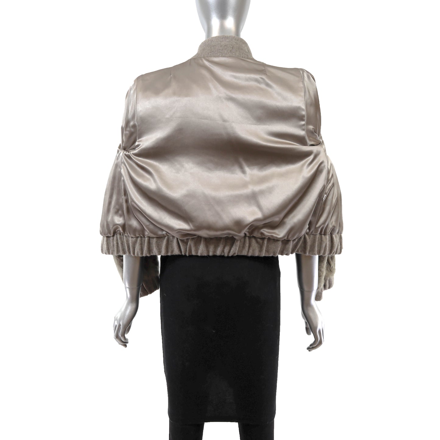 Grey Lamb Jacket- Size S