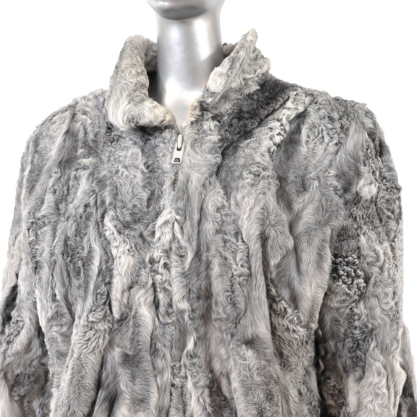 Grey Lamb Jacket- Size M