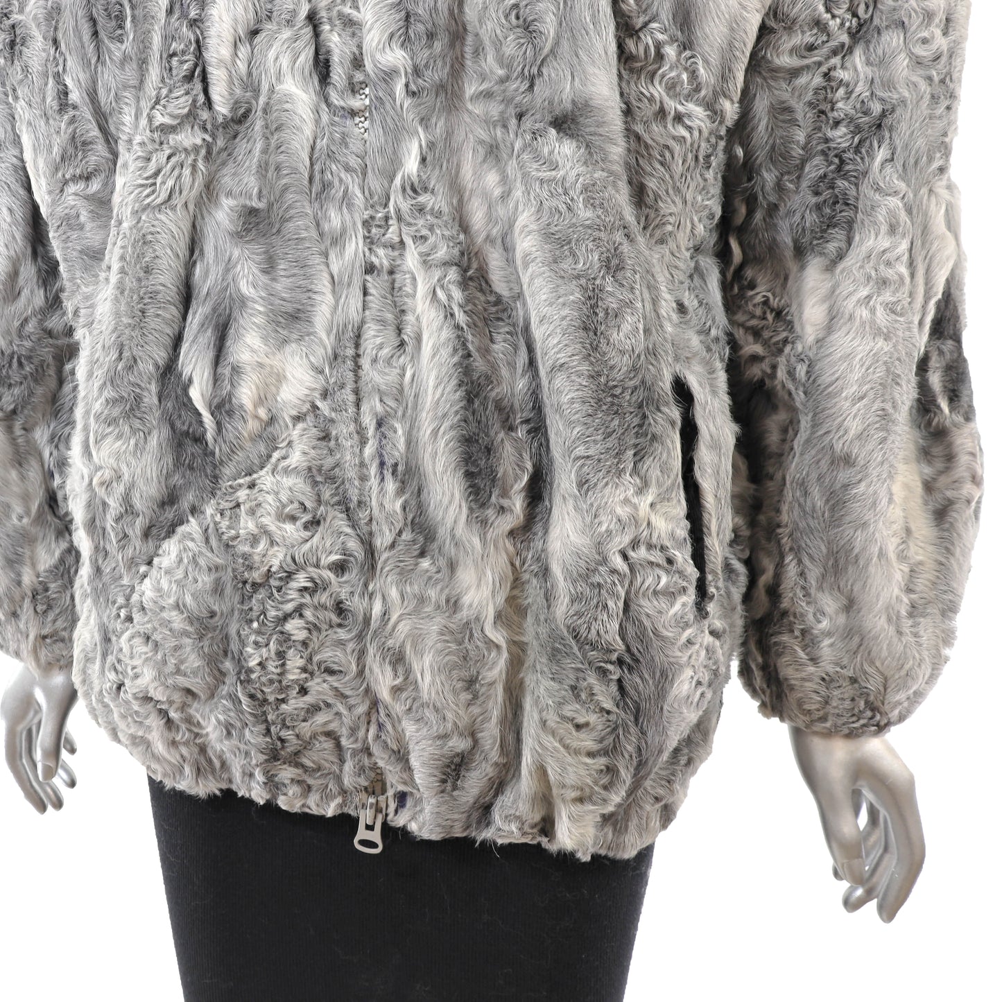 Grey Lamb Jacket- Size M