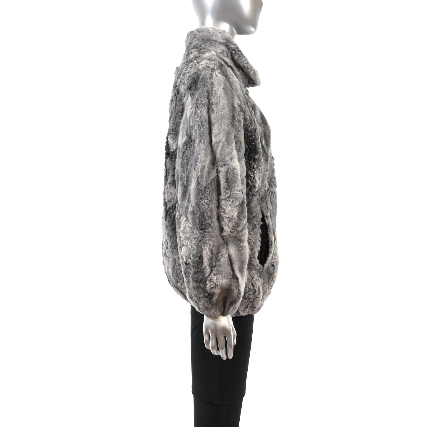 Grey Lamb Jacket- Size M