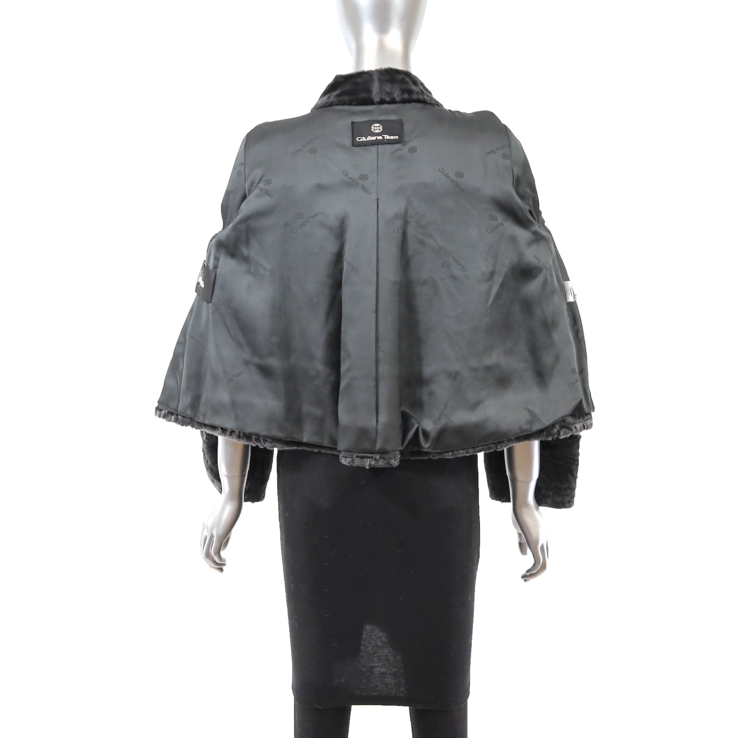 Giuliana Teso/ Neiman Marcus Grey Swakara Lamb Jacket- Size M