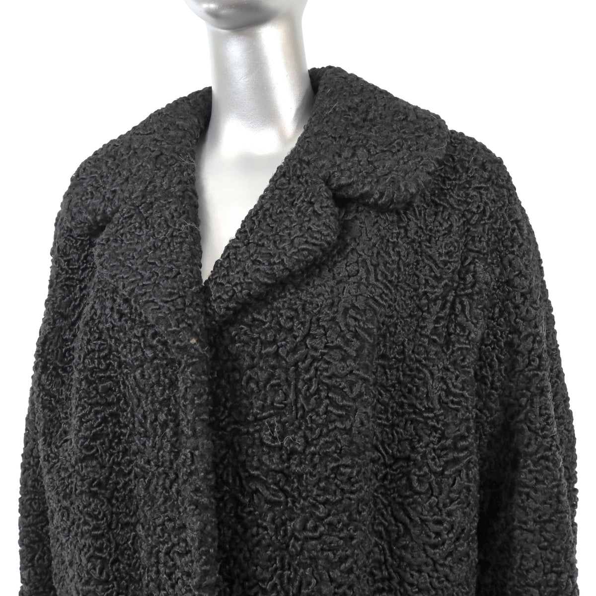Black Persian Lamb Jacket- Size L