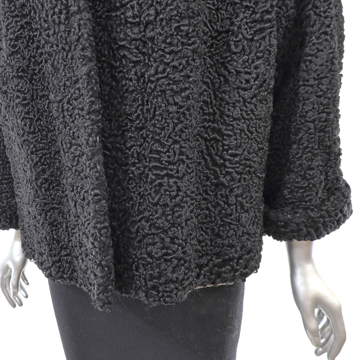 Black Persian Lamb Jacket- Size L